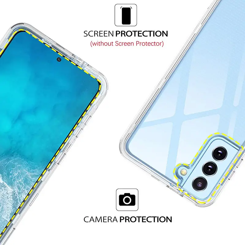 Transparent 3-in-1 Phone Case for Samsung S26 S25 S23 S22 S21 S24 Ultra — feature 9