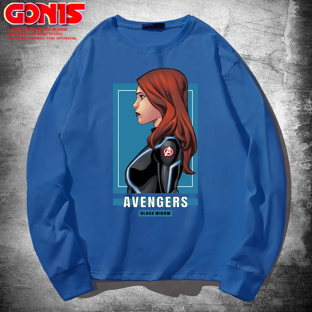 Men Marvel Avengers 4 Black Widow Long Sleeve T-Shirt Pink - Image 5