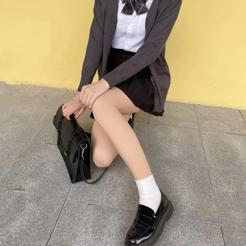 【Winter Leg Warmer】Double-Layer Thin Nude-Colored Ultra-Natural Pantyhose One-Size-Fits-All with a Naked Feel and Fleece Lining