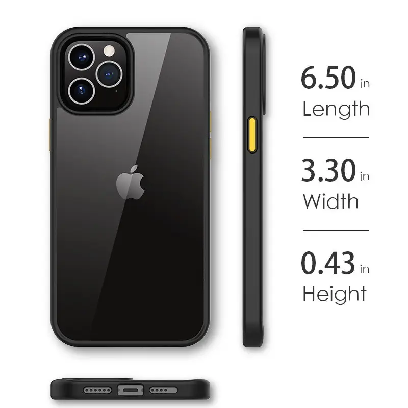 iPhone 12 Pro Mobile Phone Protective Case Transparent Drop-Resistant - Image 8