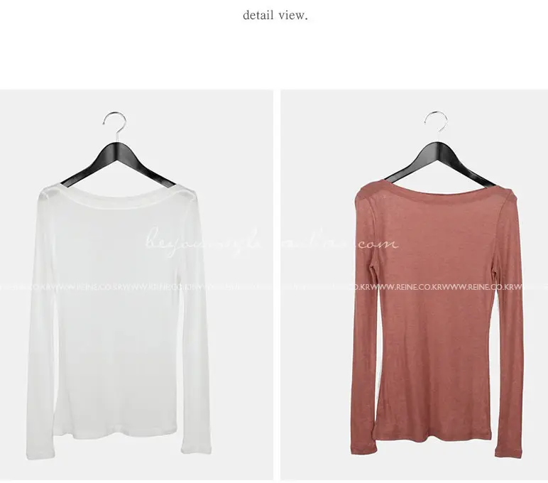 White Long Sleeve T-Shirt for Women — feature 22