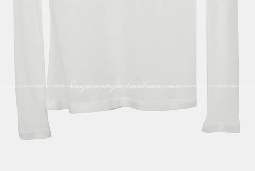 White Long Sleeve T-Shirt for Women — feature 28