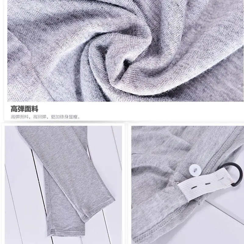 Thin Spring Summer Leggings Modal Cropped Pants Large Size Stretch Pencil Pants - Image 7