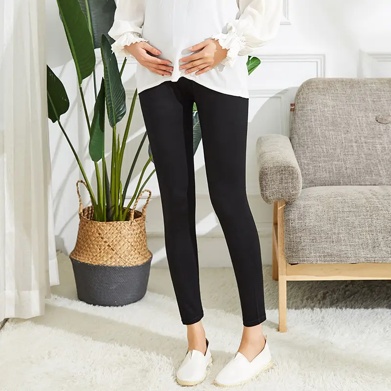 Thin Spring Summer Leggings Modal Cropped Pants Large Size Stretch Pencil Pants - Image 2