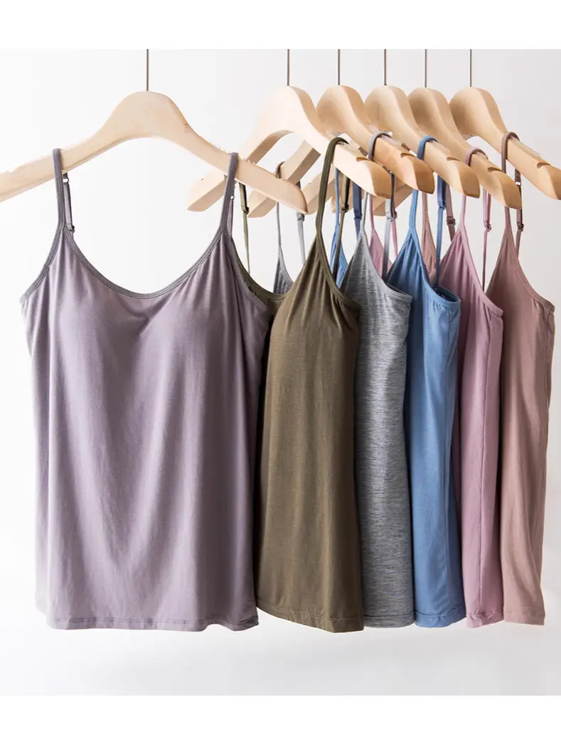 Women's New Silk Camisole Large Size No Steel Ring