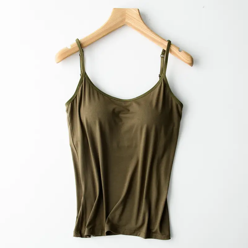 Women's New Silk Camisole Large Size No Steel Ring