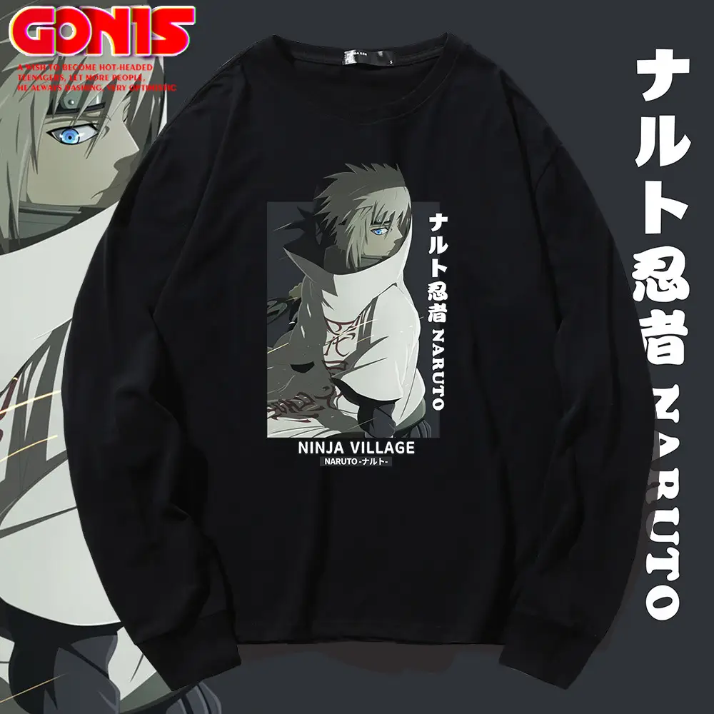 Naruto Anime Long Sleeve T-Shirt White Cotton - Image 10