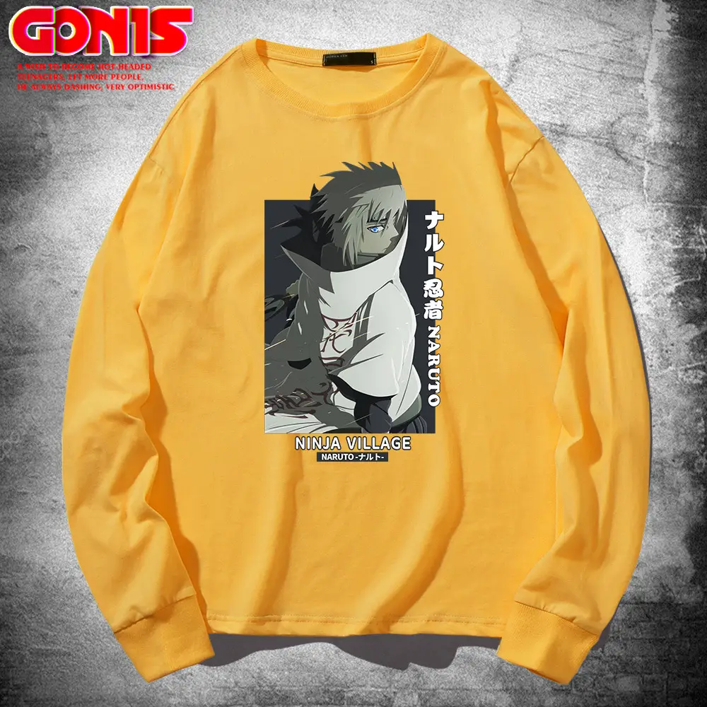Naruto Anime Long Sleeve T-Shirt White Cotton - Image 3