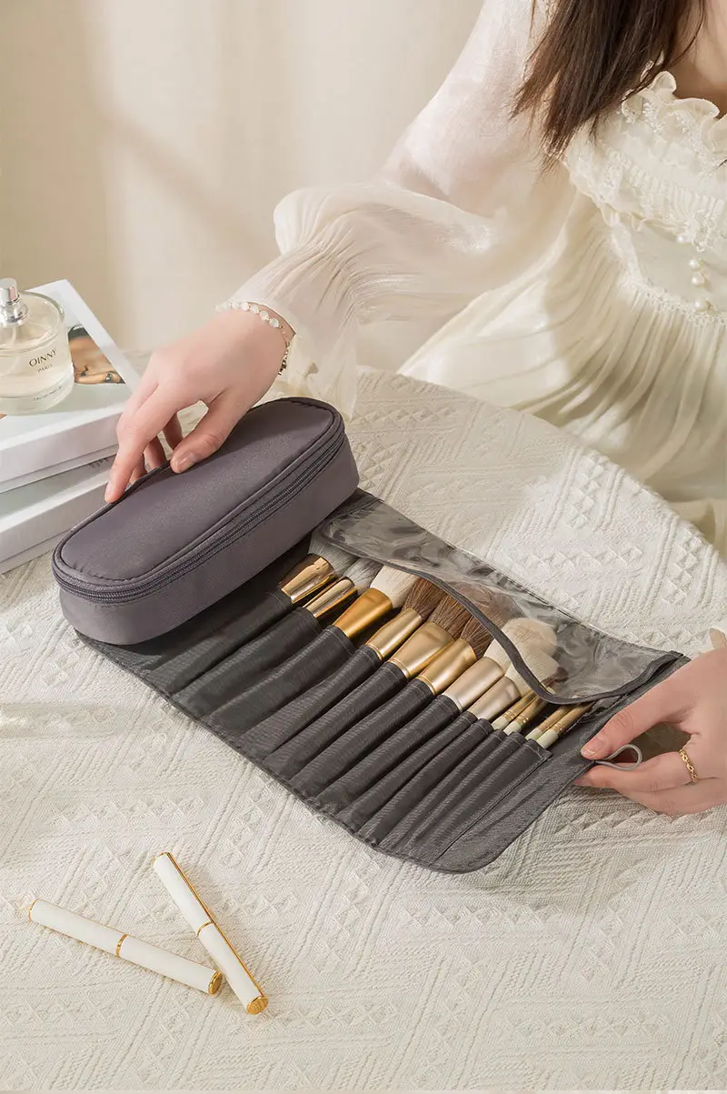 Pink Makeup Brush & Storage Bag Set — feature 30