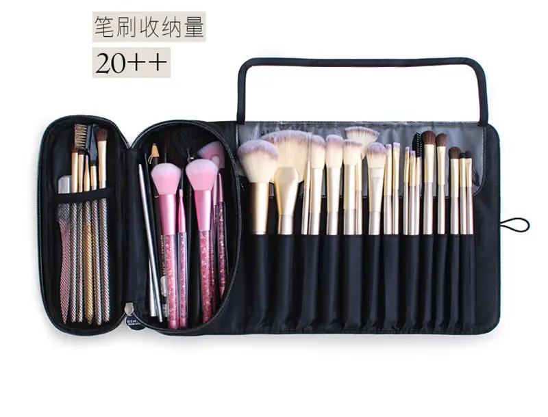 Pink Makeup Brush & Storage Bag Set — feature 4
