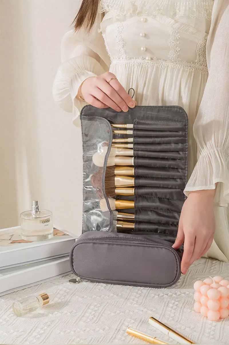 Pink Makeup Brush & Storage Bag Set — feature 8