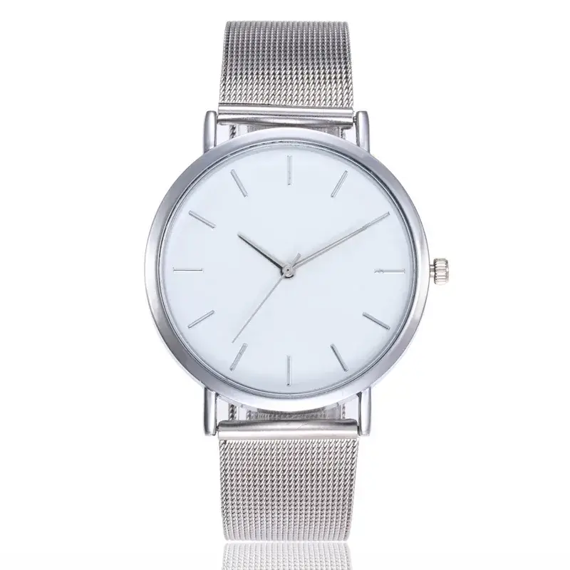 Women's Mesh Band Quartz Watch with White Dial - Image 3