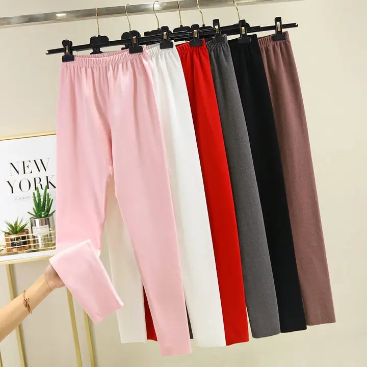 Women Warm Velvet Padded Pants Brown Winter - Image 13