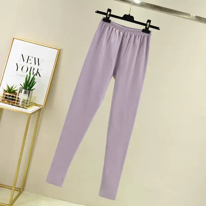 Women Warm Velvet Padded Pants Brown Winter — feature 32