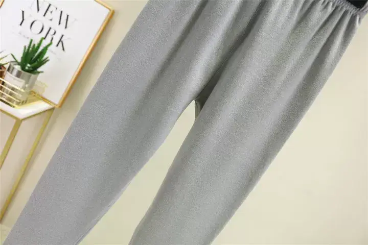 Women Warm Velvet Padded Pants Brown Winter — feature 53
