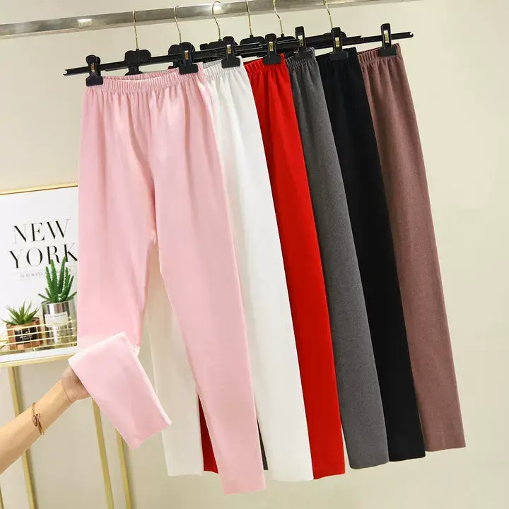 Women Warm Velvet Padded Pants Brown Winter — feature 8