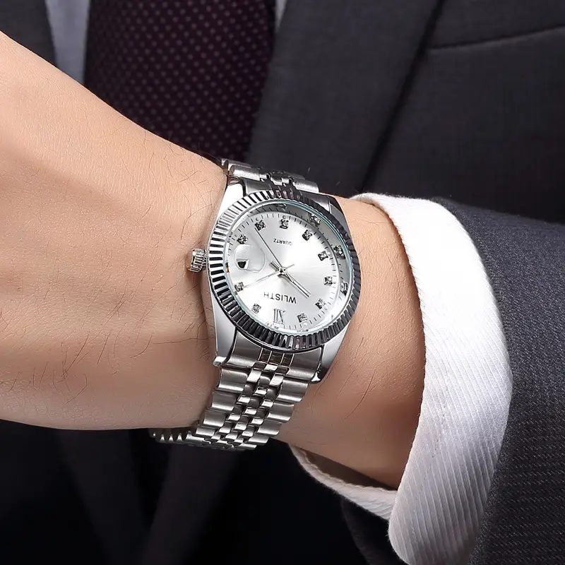 Men's & Women's Gold Silver Quartz Couple Watches - Image 12