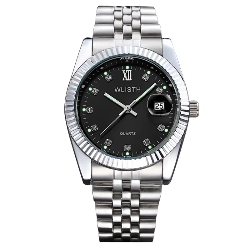 Men's & Women's Gold Silver Quartz Couple Watches - Image 4