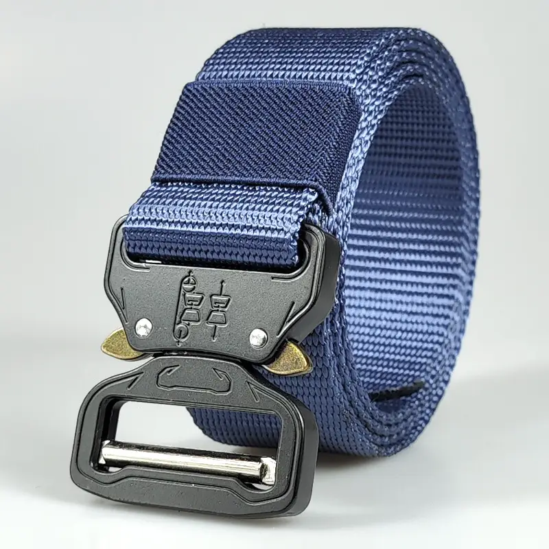 Men's Silver Diamond Strap Tactical Belt