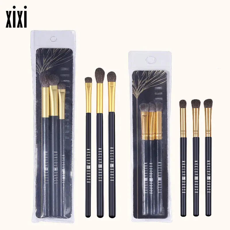 xixi 3-Piece Eye Shadow Makeup Brush Set for Women - Image 7