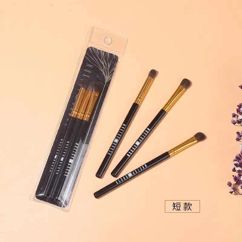xixi 3-Piece Eye Shadow Makeup Brush Set for Women - Image 2