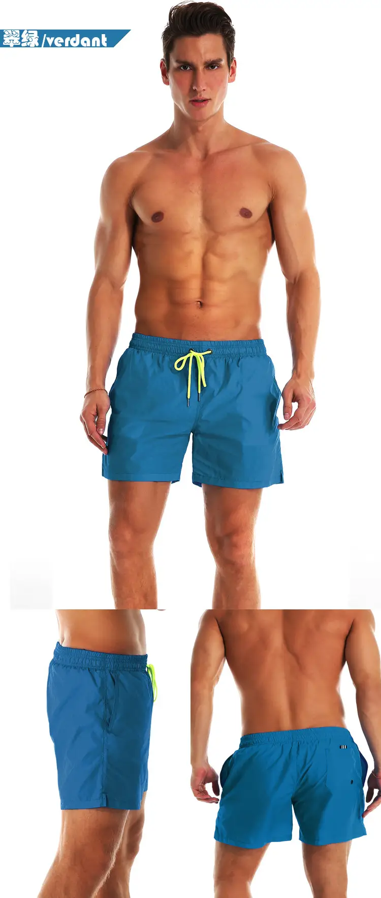 Men Blue Beach Shorts Large Quick-Drying Waterproof — feature 16