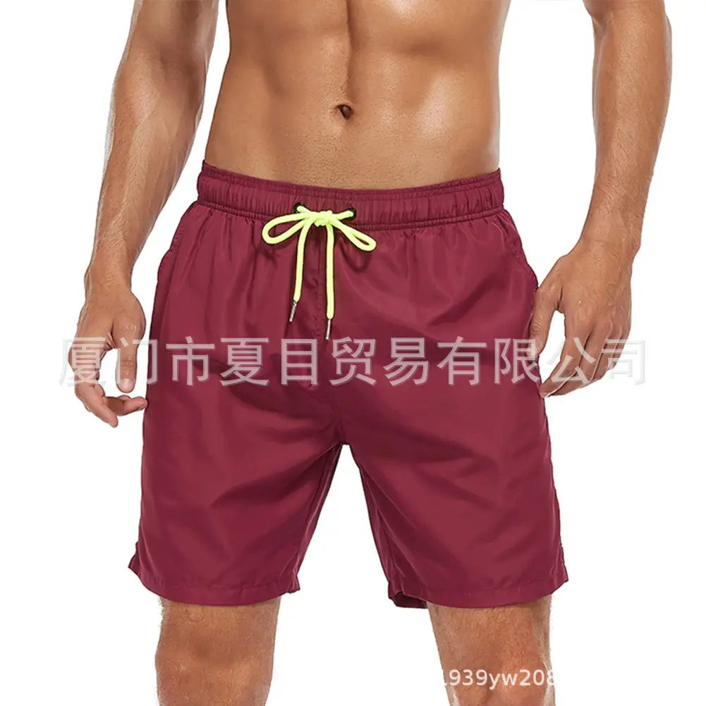Men Blue Beach Shorts Large Quick-Drying Waterproof