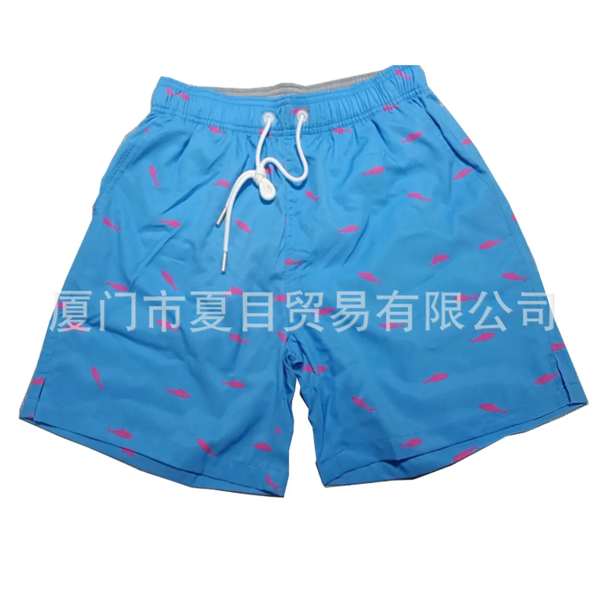 Men Blue Beach Shorts Large Quick-Drying Waterproof