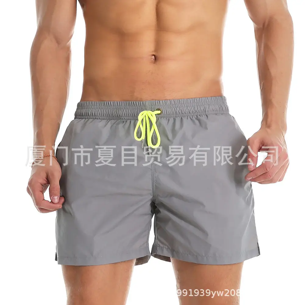 Men Blue Beach Shorts Large Quick-Drying Waterproof
