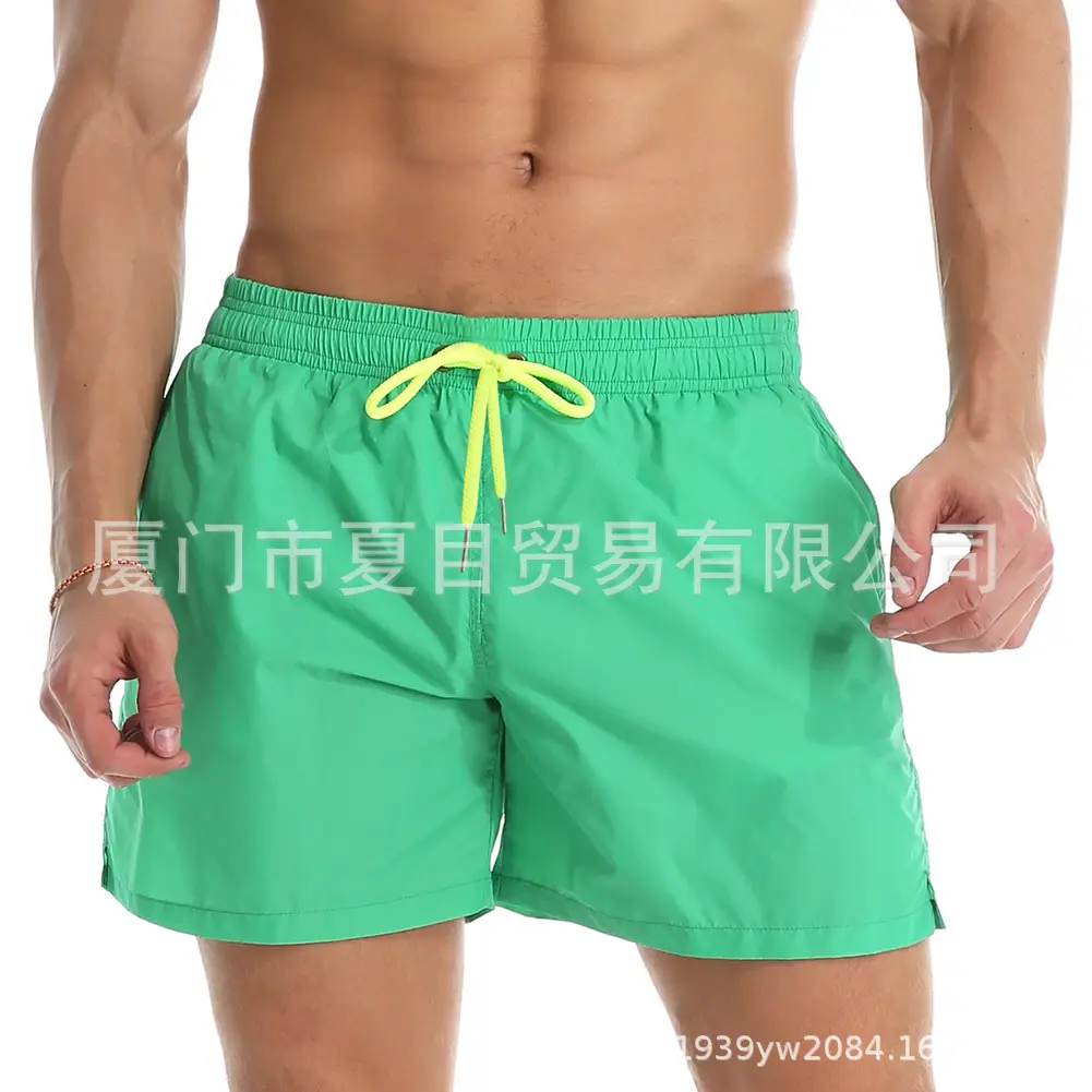 Men Blue Beach Shorts Large Quick-Drying Waterproof
