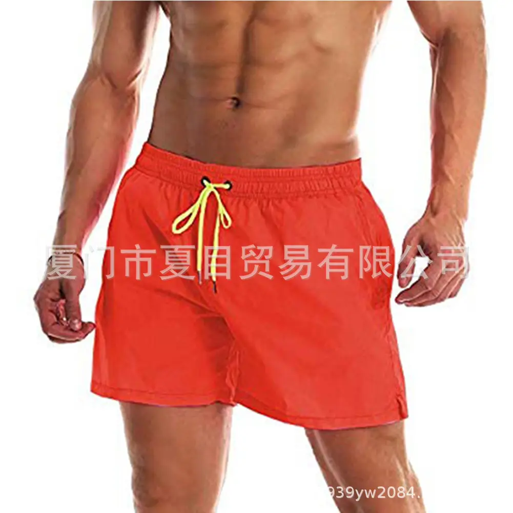 Men Blue Beach Shorts Large Quick-Drying Waterproof