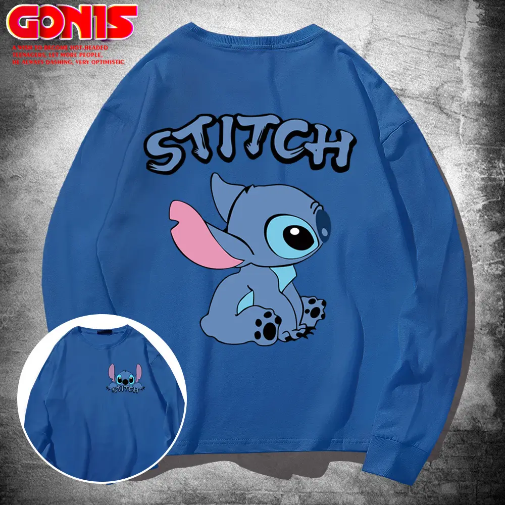 Men's Women's Stitch Graphic Sweatshirt Yellow Spring Autumn - Image 22