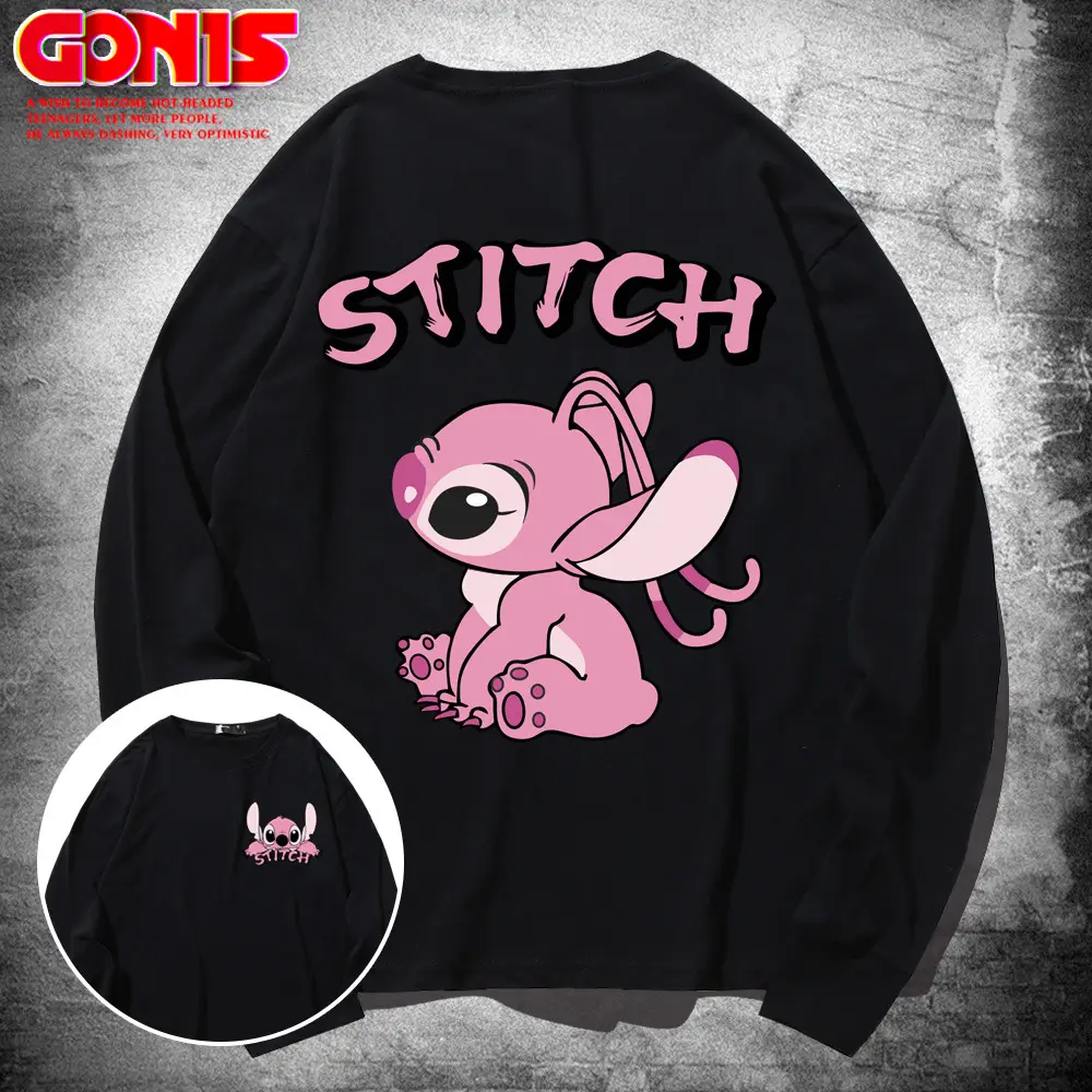 Men's Women's Stitch Graphic Sweatshirt Yellow Spring Autumn - Image 10