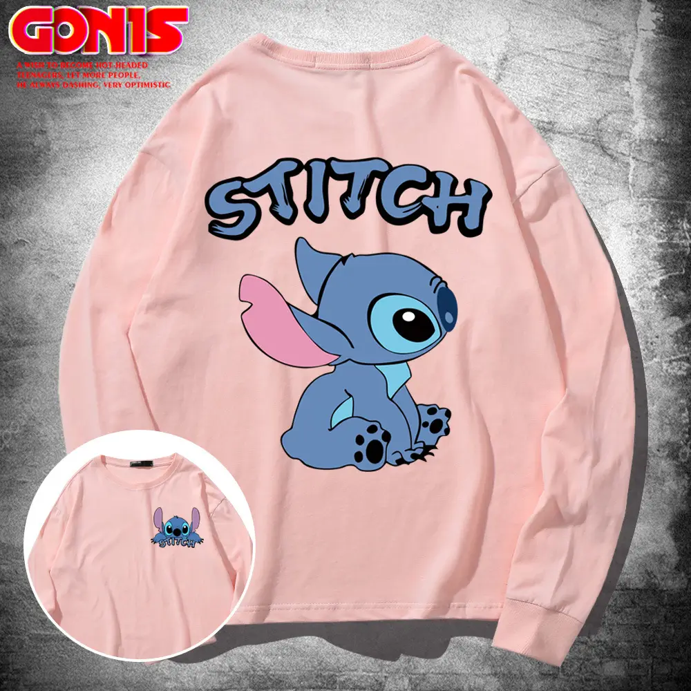 Men's Women's Stitch Graphic Sweatshirt Yellow Spring Autumn - Image 8