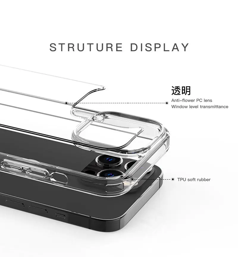 iPhone 14 Pro Clear Transparent TPU Protective Case - Image 6