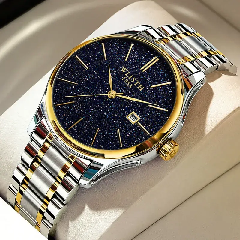 Men's Starry Sky Mesh Watch with Calendar