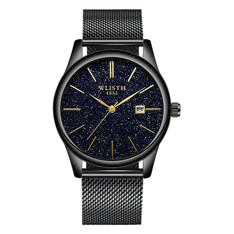 Men's Starry Sky Mesh Watch with Calendar