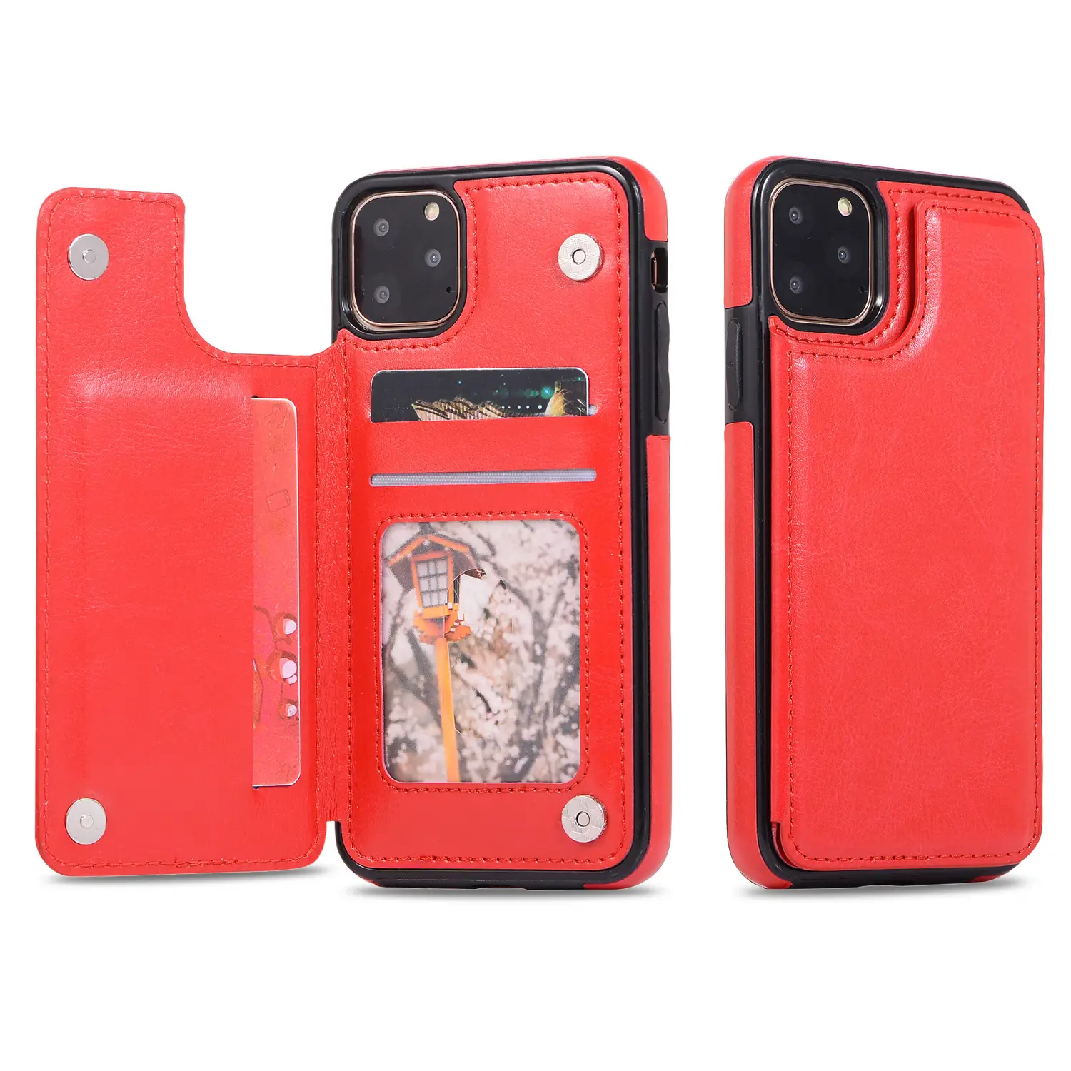 IPhone 12Pro Leather Wallet Case with Card Holder