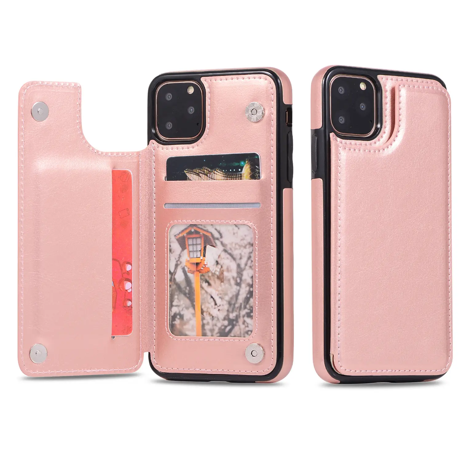 IPhone 12Pro Leather Wallet Case with Card Holder
