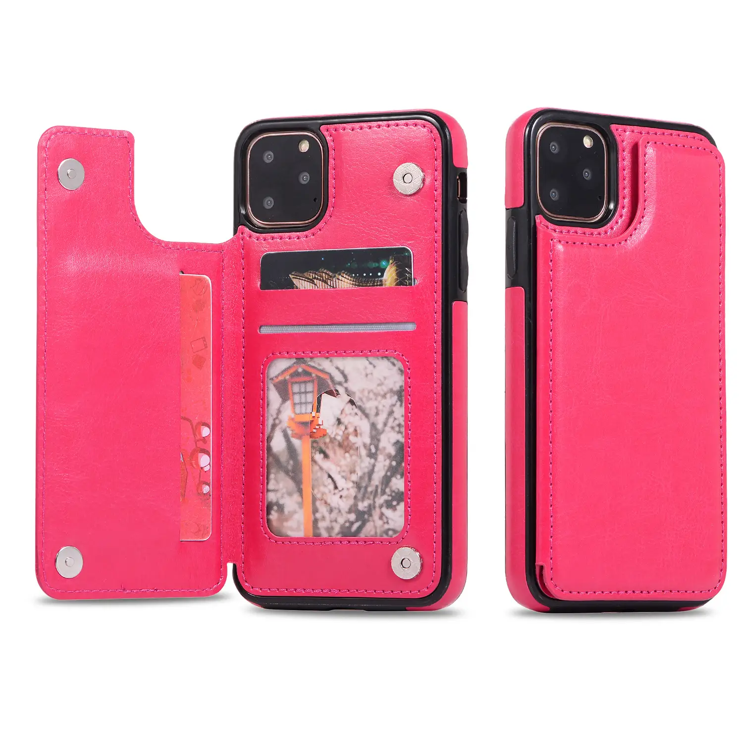 IPhone 12Pro Leather Wallet Case with Card Holder