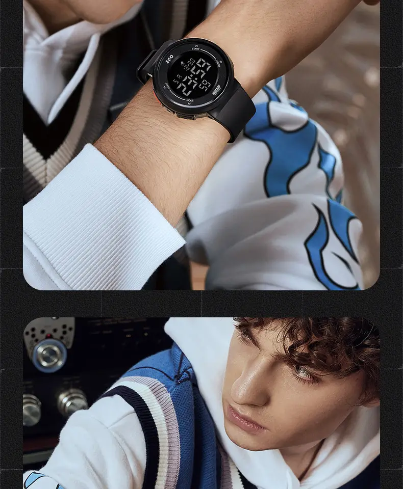 Waterproof Luminous Teen Sports Watch Black — feature 15