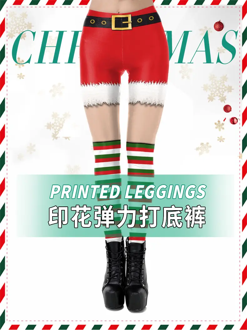 3D Digital Printed Leggings Women Cross-Border Hot Selling — feature 4