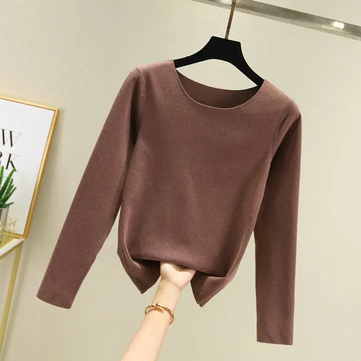 Red Velvet Long Sleeve Top for Women - Image 10