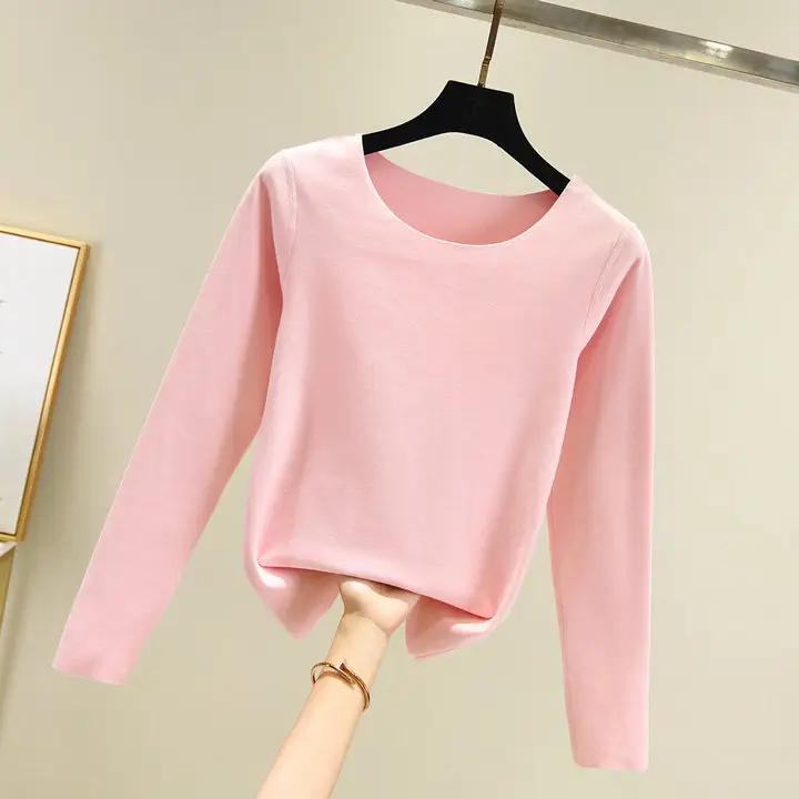 Red Velvet Long Sleeve Top for Women - Image 2