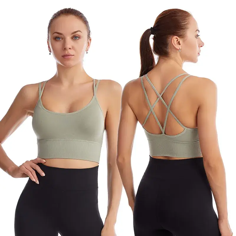 Pink Crossback Sports Bra Large Size - Image 13