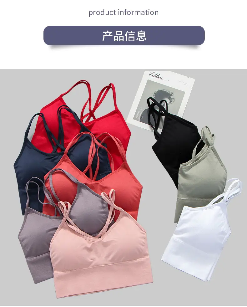 Pink Crossback Sports Bra Large Size — feature 11
