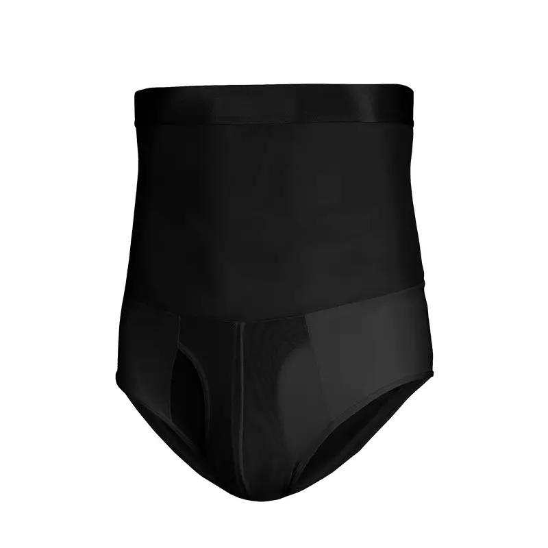Men's Anti-Curl High Waist Mesh Belt Pants