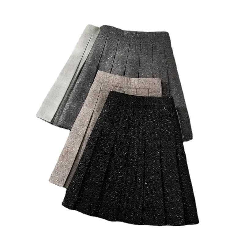 2023 Black Pleated High Waist Skirts College Style - Image 9