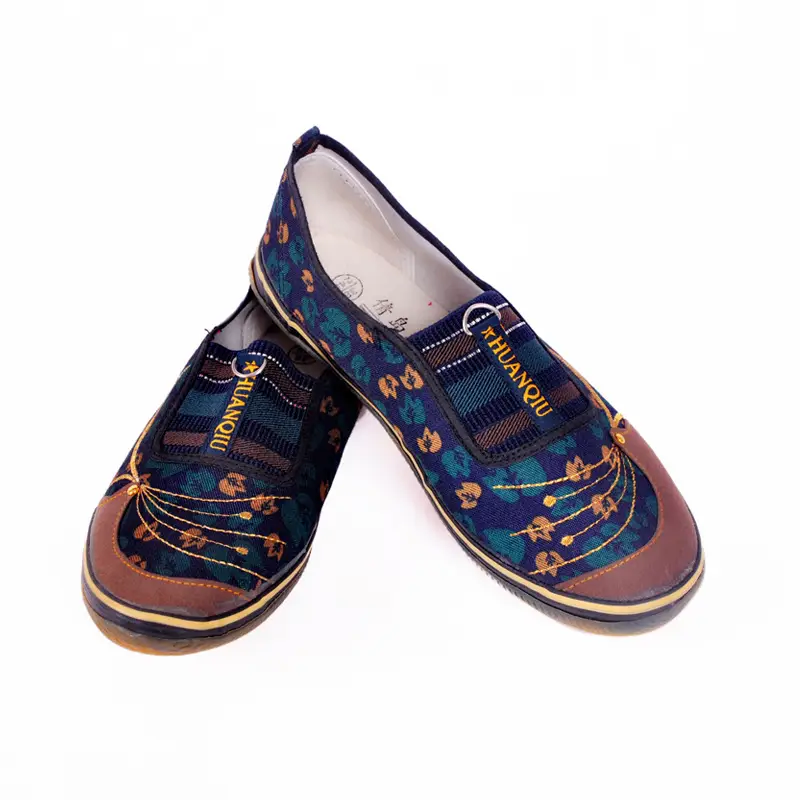 Work Shoes for Women, Old Beijing Cloth Shoes, Shoes for Middle-Aged and Elderly Mothers, Non-Slip Soft-Soled Shoes, Comfortable Casual Ethnic Style Color-Blocking