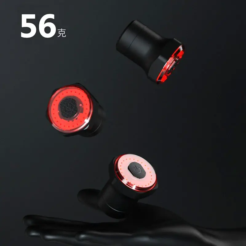 MEROCA smart induction brake tail light mountain bike light usb charging road bike night ride tail light